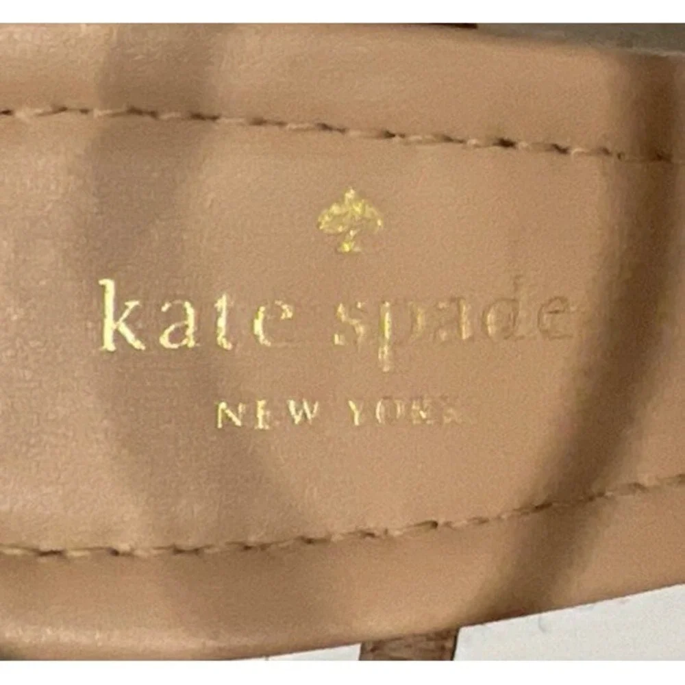 Kate Spade New York Women's Jaden Gold Glitter Espadrille Wedge Sandals Size 7.5